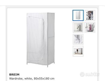 armadio/guardaroba in tessuto