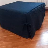 Letto singolo a pouf