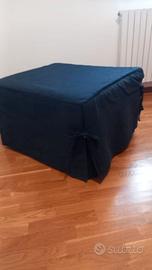 Letto singolo a pouf