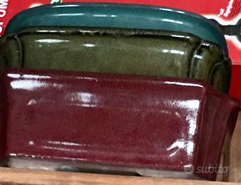 Tre Vasi bonsai particolare colore lavorazione