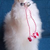 pelouche di  lama  peloso  h30x l20