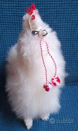 pelouche di  lama  peloso  h30x l20