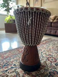 Djembe Professionale Artigianale – Legno Intagliat