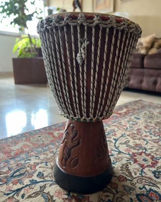 Djembe Professionale Artigianale – Legno Intagliat