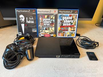 PS2 slim+controller originale+GTA+ 7 giochi