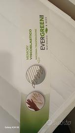 EVERGREEN MATERASSO SINGOLO 80X190 in MEMORY FOAM 