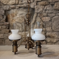 2 Lampadari e 2 applique in ottone