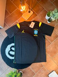 Brazil Jordan Black Training Jersey Size 28