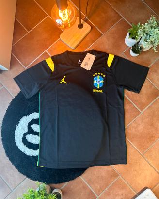 Brazil Jordan Black Training Jersey Size 28