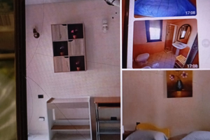 Camera bagno privato e balcone