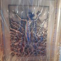 bassorilievo in bronzo,in bagno galvanico d argent