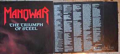 vinile manowar the triumph of steel