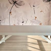 Tavolo bianco laccato opaco