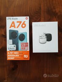 ZTE BLADE A76 + auricolari ZTE nuovi sigillati