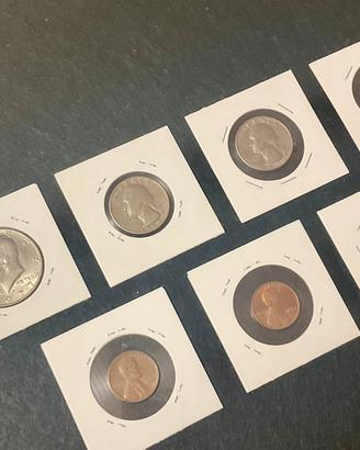 N.09 monete americane (1967-2001)