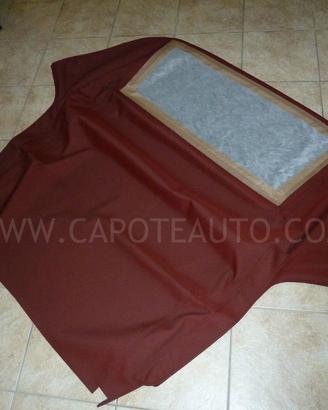 Capote per Fiat 1200 1500 cabrio epoca bordeaux