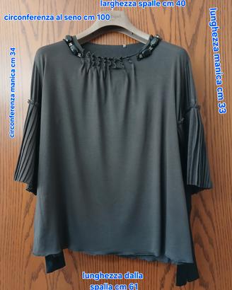 Blusa elegante color noce