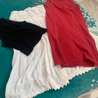 Gonna vestito canutierina nera e viola tutto in co