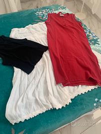 Gonna vestito canutierina nera e viola tutto in co