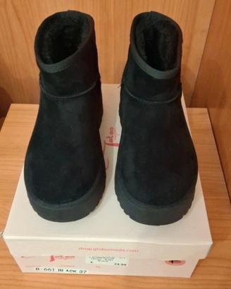 Stivaletto finta pelliccia platform 