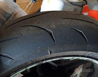 Mitas coppia gomme pneumatici moto Touring Force