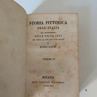 Libro antico "Storia Pittorica dell’Italia" 1831