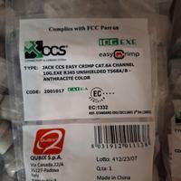 Presa CCS 10G.EXE Cat.6A CHANNEL RJ45 non schermat