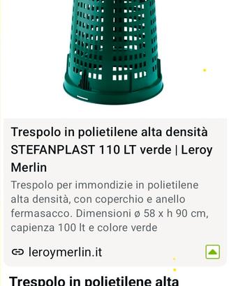 contenitore/trespolo per raccolta differenziata 