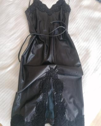 Abito Ecopelle e Pizzo TwinSet