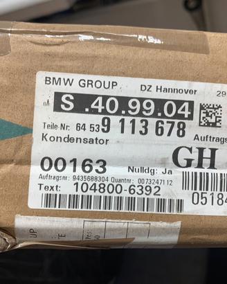 BMW z3 originale condensatore condizionatore 
