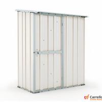 Casetta da giardino box in Acciaio 155x100 bianco