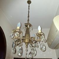 n.2 lampadari vintage ottone 