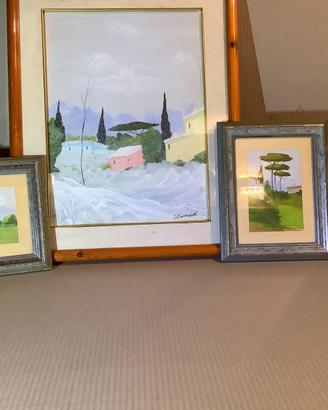 4 quadri pittore Giuseppe Innocenti