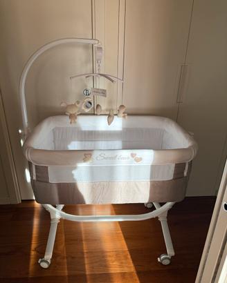 Culla Cullami Cam + set tessile + giostrina