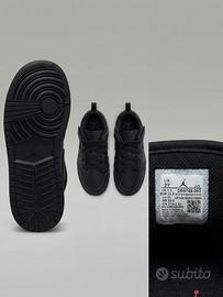 Scarpe Jordan 1 Low nere bambini misura 33.5