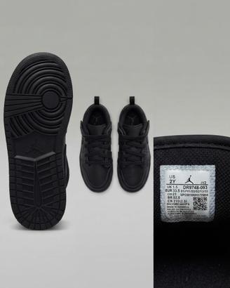 Scarpe Jordan 1 Low nere bambini misura 33.5