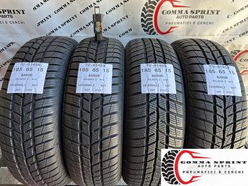 4 PNEUMATICI 185/65 R15 BARUM INVERNALI SEMINUOVE
