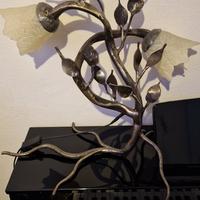 Lampada artistica in ferro battuto 