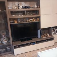 parete attrezzata+ madia moderni 