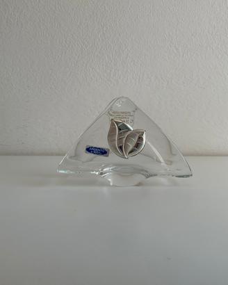 Portatovaglioli in vetro di Murano e argento 925