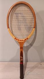 racchetta da tennis di legno vintage Sirtflex