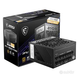 MSI MPG A850G PCIE5, Alimentatore 850W 80 plus