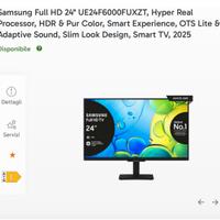 Samsung Smart TV 24” Full HD UE24F6000FUXZT