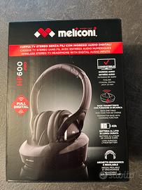 cuffia tv senza fili con base di ricarica.