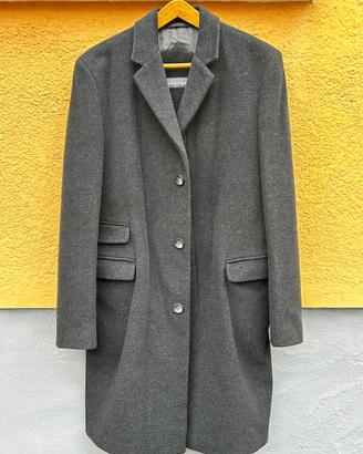 Cappotto Nero Lana Vergine e Cashmere - Taglia L