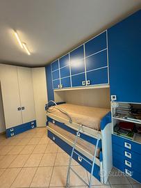 Cameretta a ponte 3 letti + cabina armadio