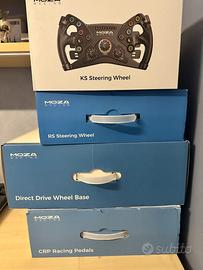 SIMRACING - bundle completo MOZA pari al nuovo !!!