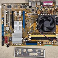 Scheda madre Asus M2N4-SLI AM2 con CPU e RAM