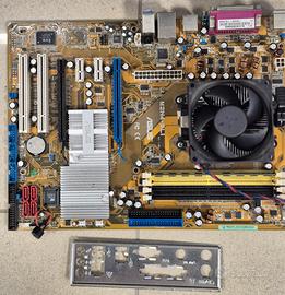 Scheda madre Asus M2N4-SLI AM2 con CPU e RAM