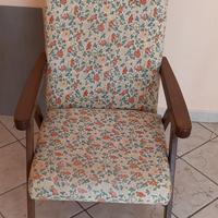 Poltrona /sedia reclinabile in legno 